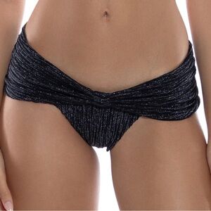Luli Fama Vibras Moderate Bottom in Black NWT